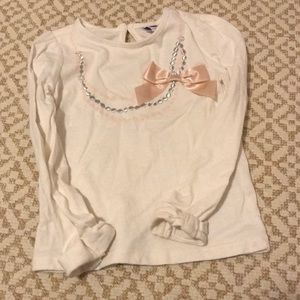 Janie and Jack long sleeve necklace top